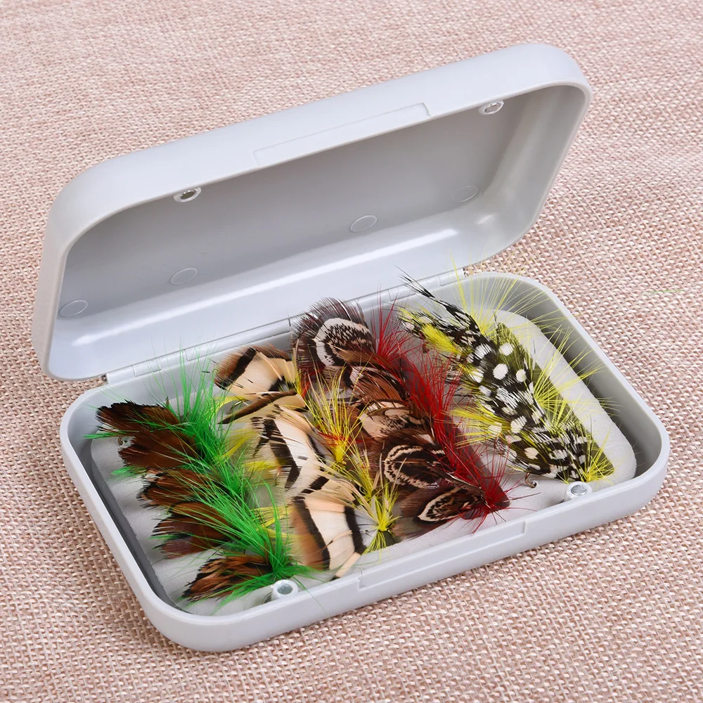 Sea Yolo 20/100Pcs/Set Fly Hooks Multi-Color Mixed Fly Hooks Fishing Lures Bait Fly Fishing Butterfly Biomimetic Fish Hooks Sub