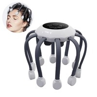 Octopus Claw Eight Claw Massager USB Charging Therapeutic Scratch Pad Electric Head Massager Therapeutic Electric Scalp Massager
