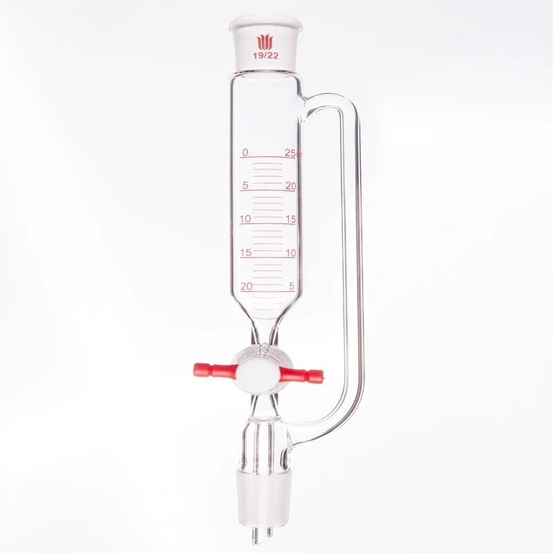 SYNTHWARE Constant pressure drip funnel, With tick marks, PTFE valve, Addition funnel, Borosilicate glass, F62