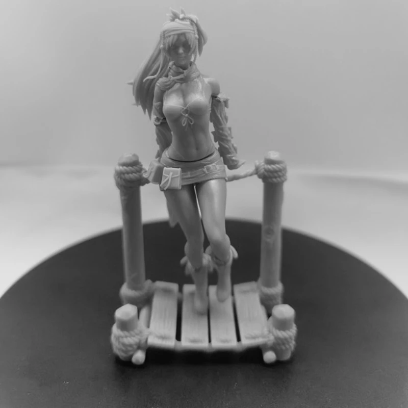 Resin Model Figure, 1/24 Scale Adventurer Lucy, GK, Unassembled and Unpainted Kit, 3D DIY Toy