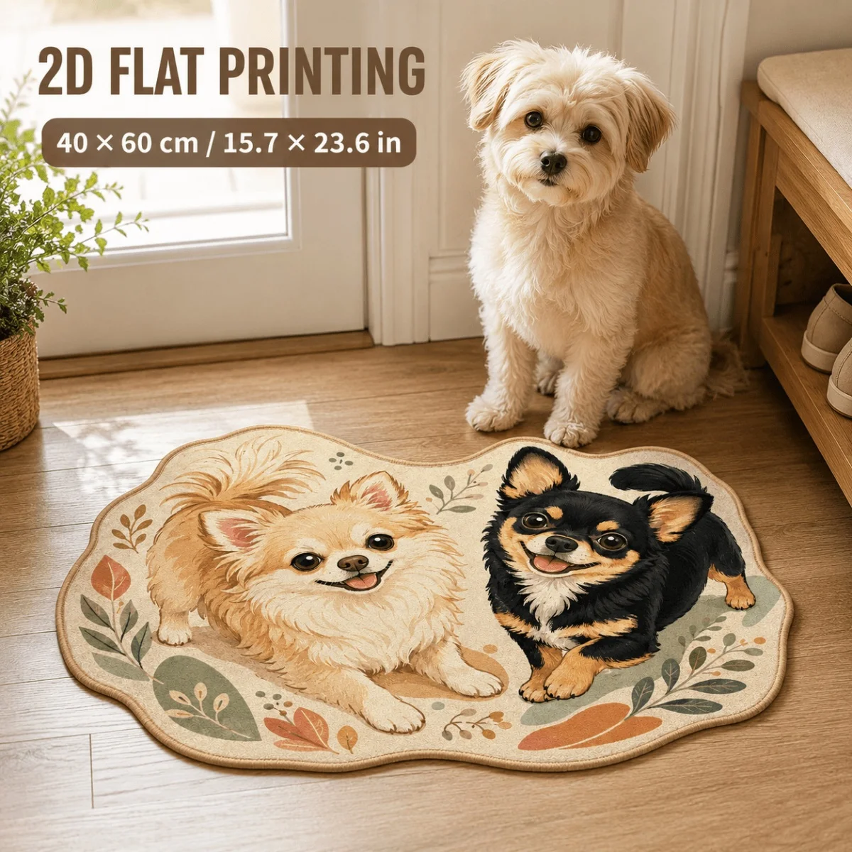 2.5D Visual Effect Printed Floor Mat Funny Optical Illusion Doormat Novelty Home Rug Entry Carpet Creative Room Decor Family