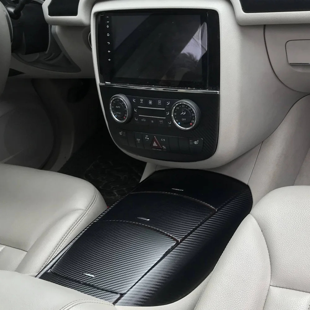 

For Mercedes R Class W251 2006-2017 Interior Control Panel Door Handle 5D Carbon Fiber Stickers Decals Car styling Accessorie