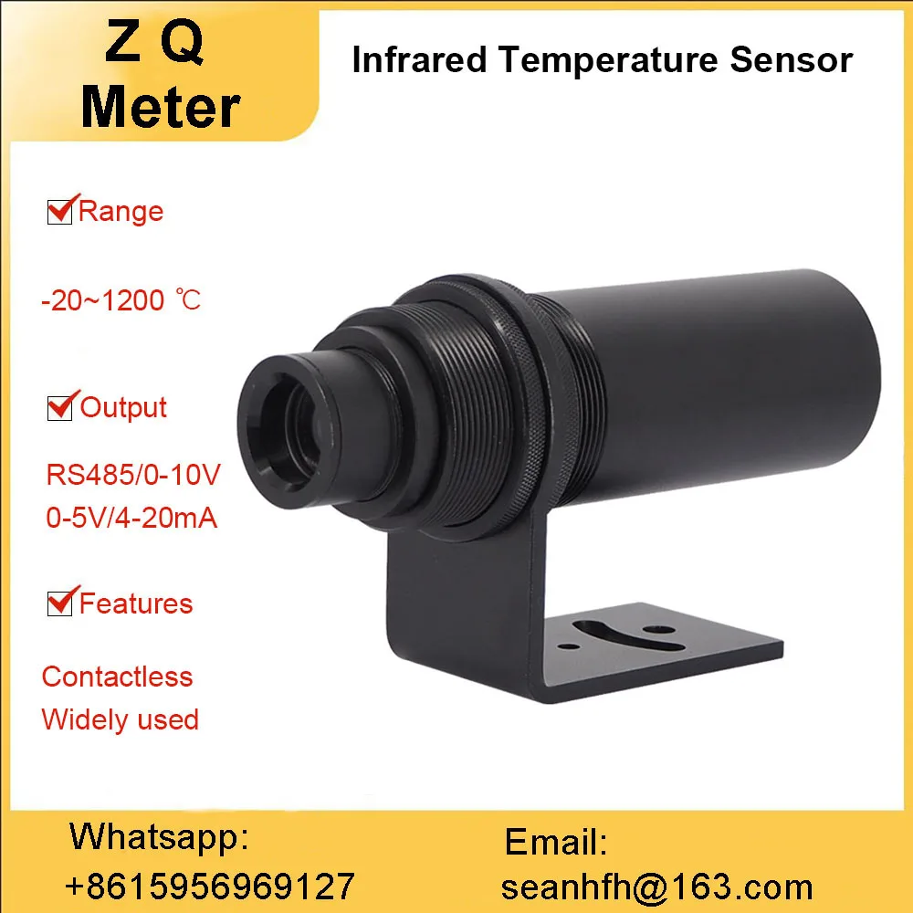 

Hot sale infrared temperature sensor Industrial Thermometer Non-contact transmitter online infrared temperature measuring probe