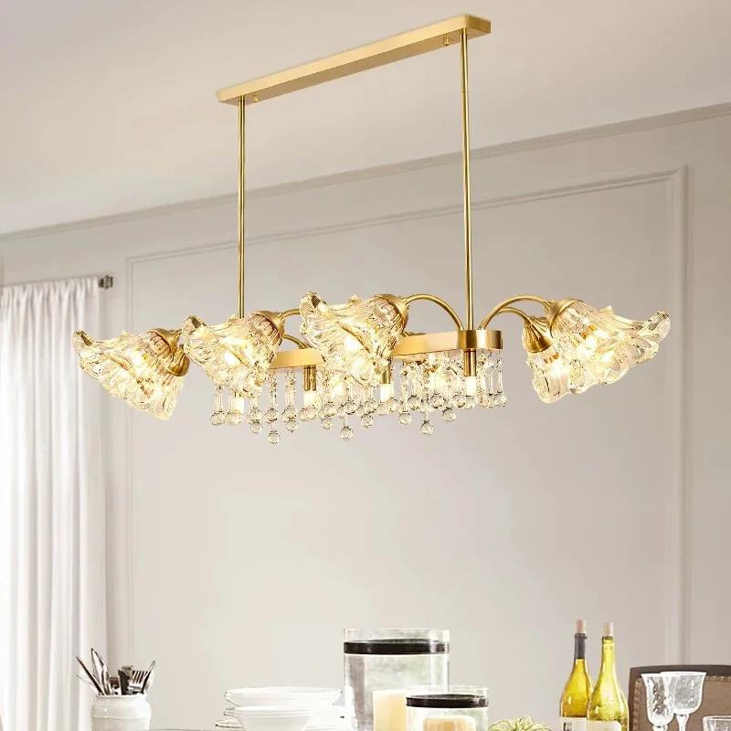 

Люстра MZISOSOD для столовой во французском стиле, латунный светильник для гостиной, ретро, новый дизайн, роскошный светодиодный подвесной светильник для бара, современный