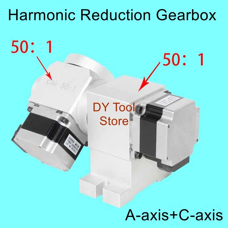 5-axis CNC indexing head Indexing head Indexing disk Harmonic reduction gearbox 14-50 (no backlash)