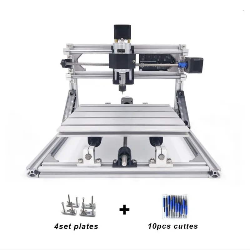 CNC 3018 Router Kit GRBL Control 3 Axis Plastic Acrylic PCB PVC Wood Carving Milling Engraving Machine, XYZ Working Area 300x180