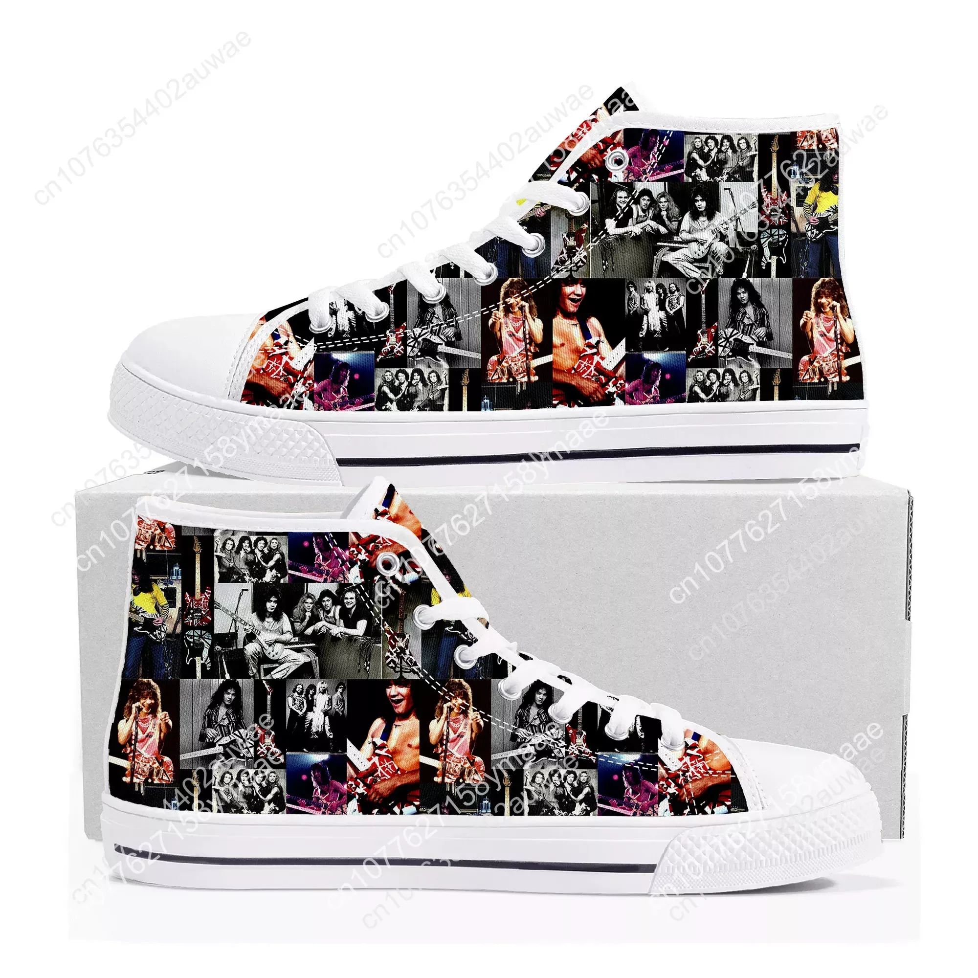 Van Evh 5150 Stripes Halen High Top Sneakers Men Women Teenager Canvas Sneaker 1984 Casual Custom Couple Shoes High Quality Shoe