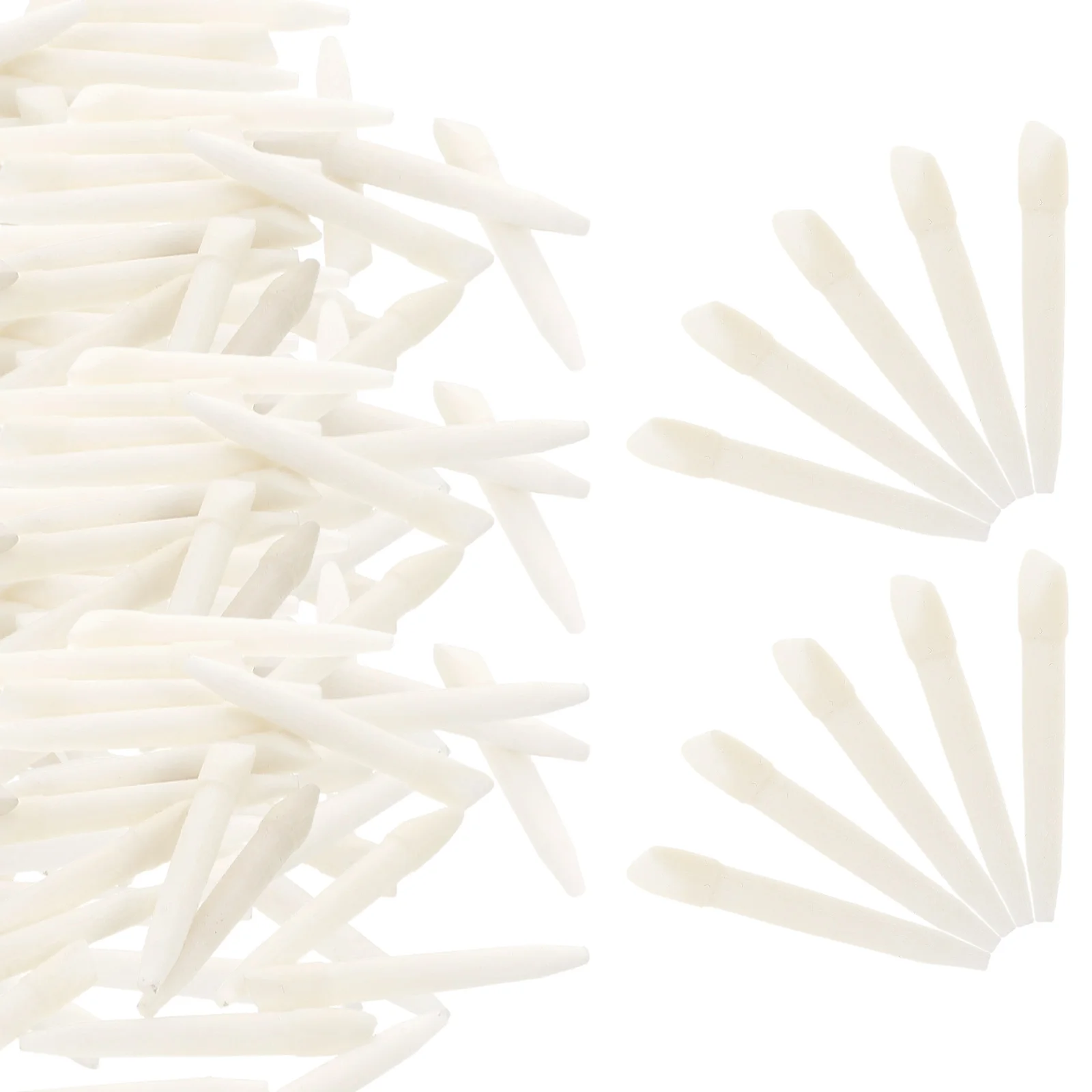 

100Pcs Oil Based Marker Pen Replacement Tips Dual Head Fine Broad Nibs for Writing Drawing Calligraphy Art Markers Brush Tips