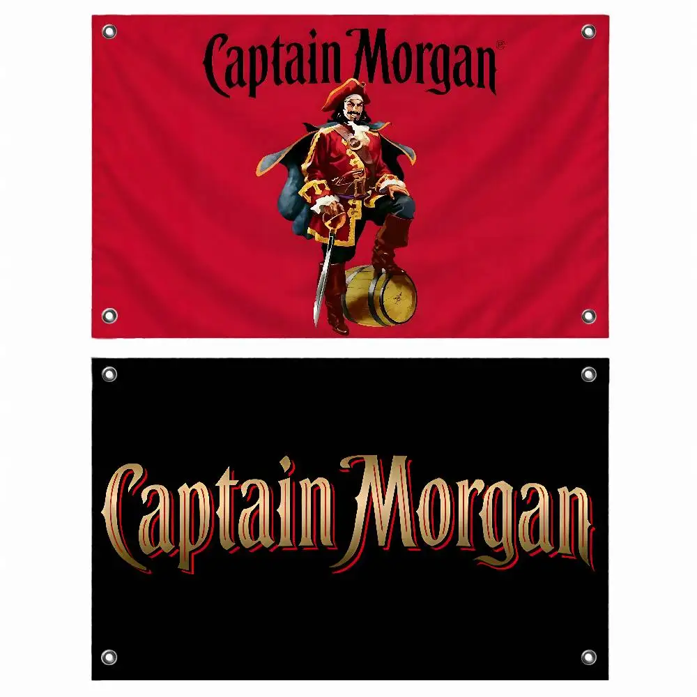 Classic Brand Captain Morgan Indoor Outdoor Flag Banner Party Decor Hanging Wall Backdrop