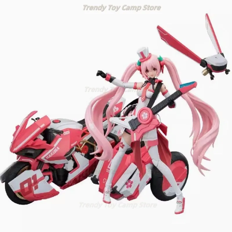 

【In Stock】16cm Sansky VOCALOID Hatsune Miku Cherry Blossom Future Pink Sonic Boom Assembling Model Doll Gift Can Be Collected.