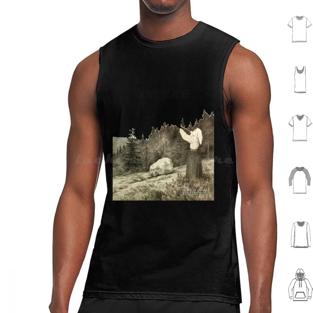 Burzum Filosofem Sticker Tank Tops Vest Sleeveless Burzum Filosofem