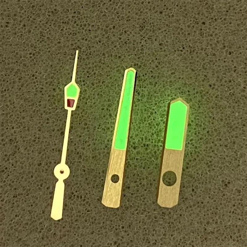 C3 قرص ساعة مضيء أخضر 28.5 مللي متر تقويم واحد قرص ذهبي أسود لحركة NH35 4R36 SKX007 وجوه ساعة معدلة