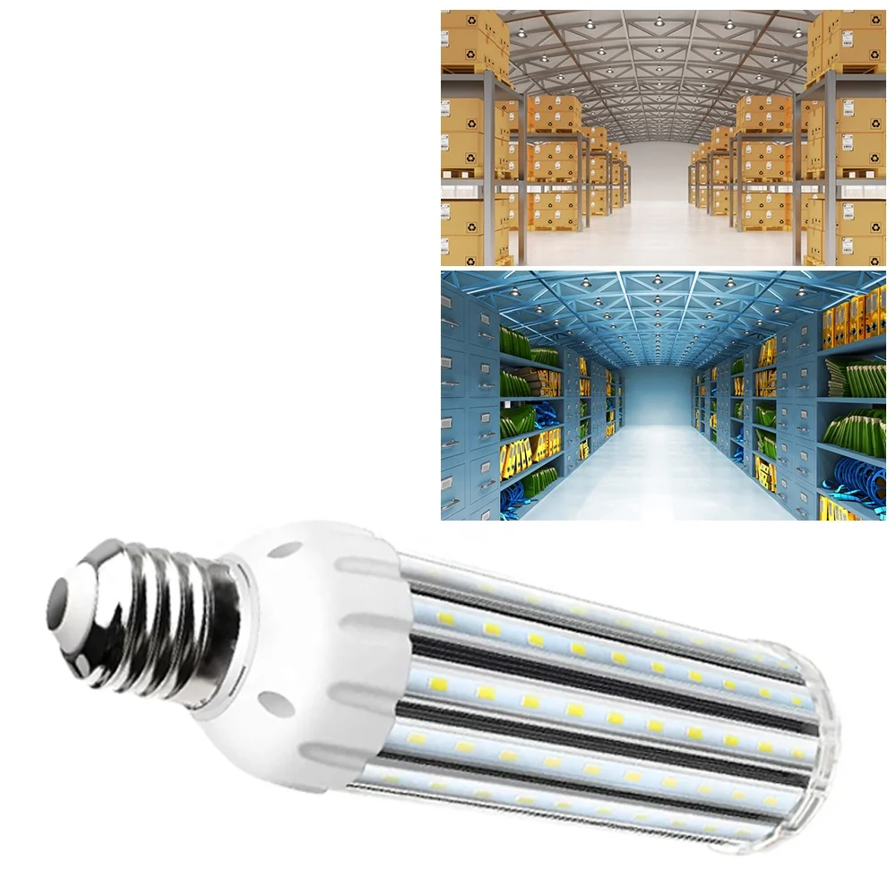 Replace 400W Metal Halide IP65 High Lumen AC85-265V 54W E39/E40 LED Corn Bulb Light warehouse Road Street lighting