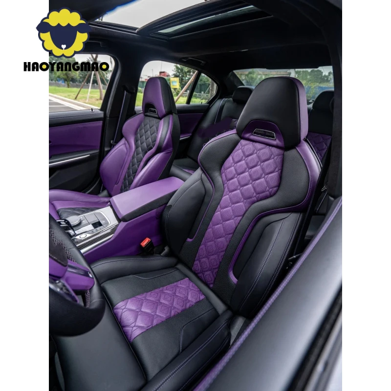 Car Accessories Sport Bucket Seats Customize Leather Cover and Sponge Seat for BMW F30 F80 F10 M3 M4 M5 Upgrade