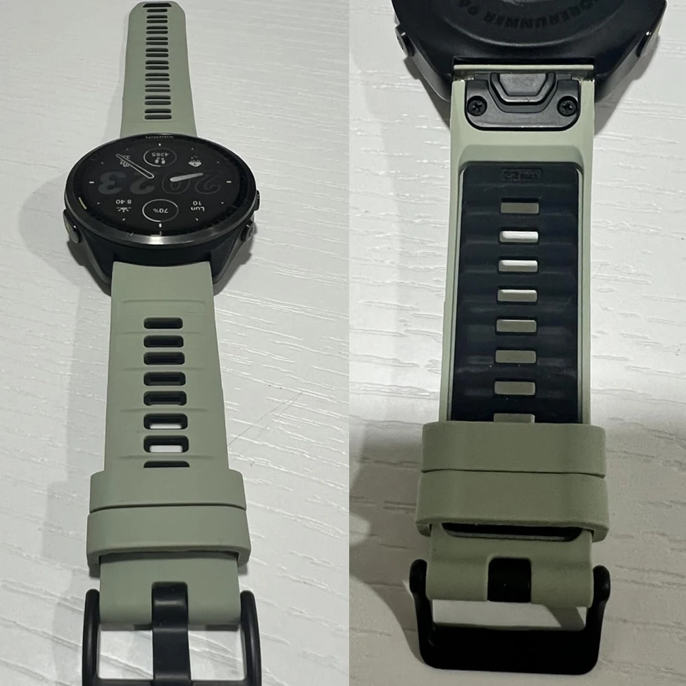 حزام سيليكون رياضي لـ Garmin Fenix 8 Pro 47 مللي متر 51 مللي متر E 7 7X/Epix Pro/6 6X/Enduro 3 سوار ناعم 22/26 مللي متر Quickfit الفرقة الرسمية
