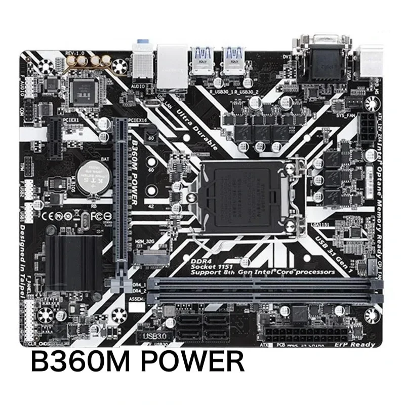 

For Gigabyte B360M POWER Desktop Motherboard 32GB LGA 1151 DDR4 Micro ATX Mainboard 100% Tested OK Fully Work Free Shipping