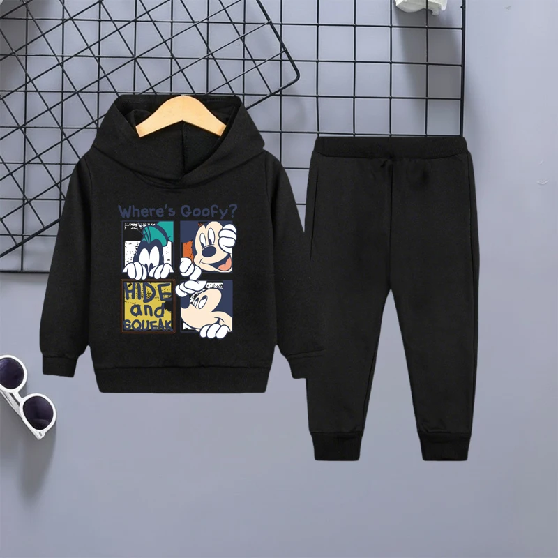 2026 Spring Autumn New Fashion Kids Tracksuits Boys and Girls Casual Sports Hoodie Tops+pants 2pcs Sets Children Clothe