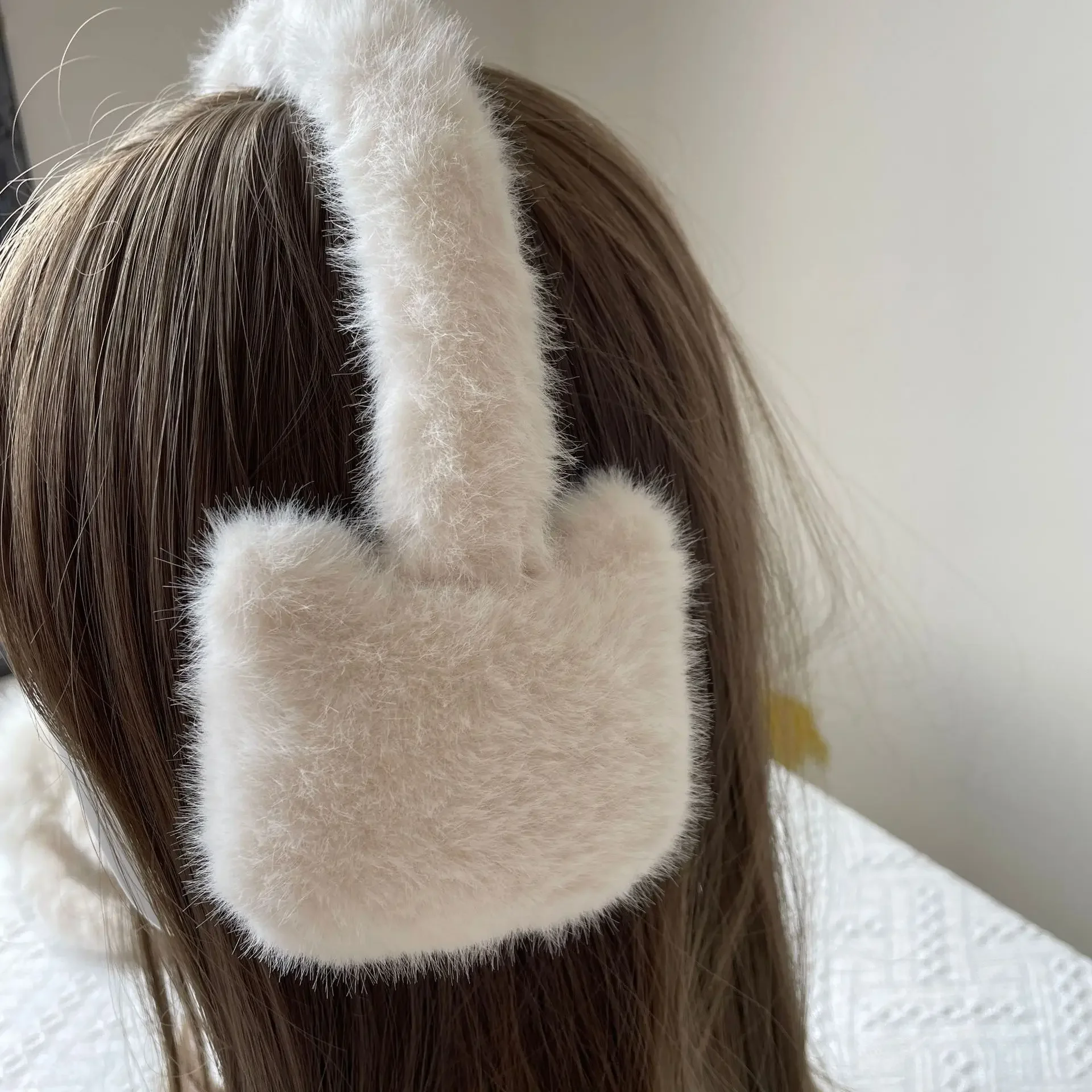 Criativo coração estrela earmuffs bonito romântico inverno mulher prático à prova de vento quente earmuffs para melhores amigos presente de ano novo