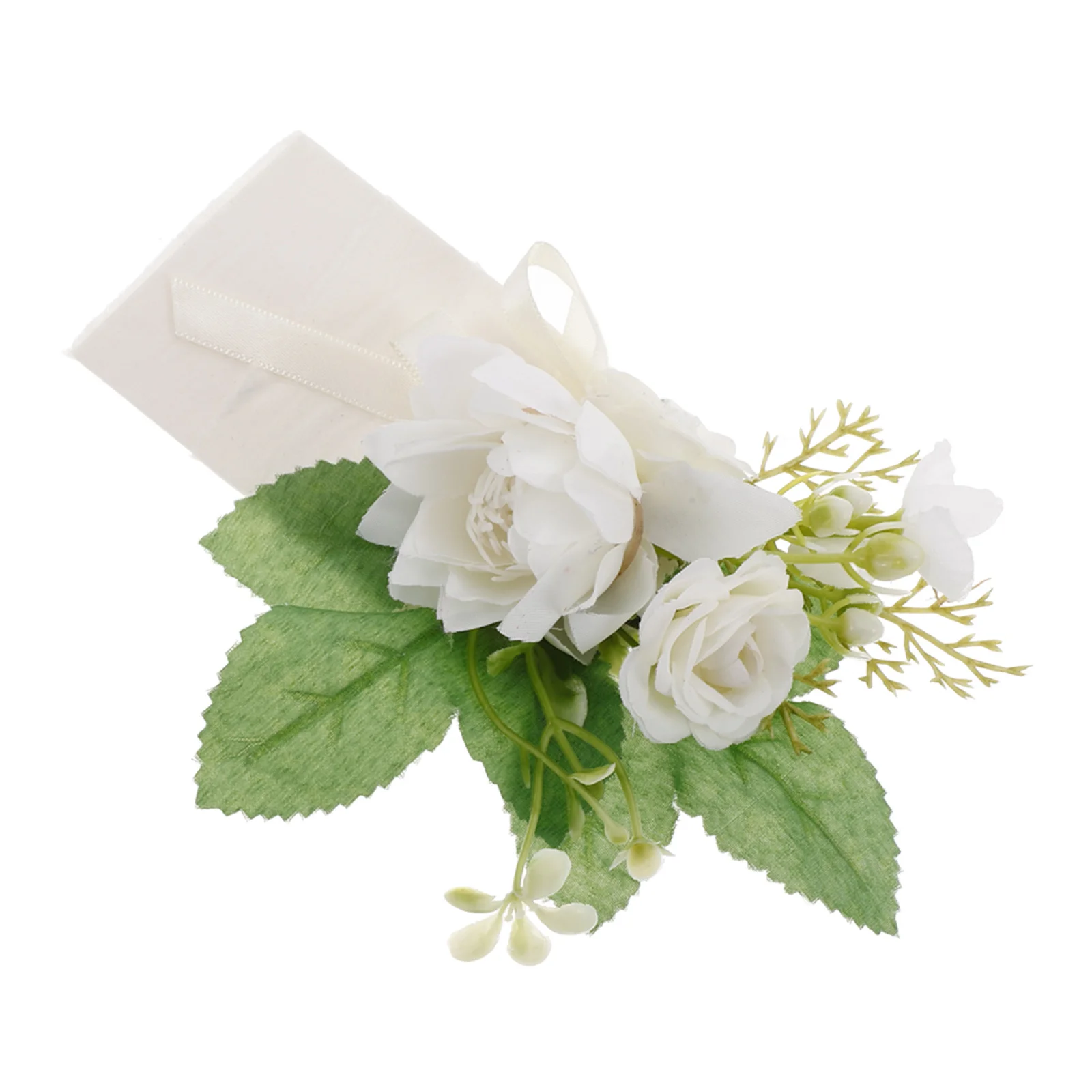 

Artificial Flower Boutonniere Handmade Wedding Pin Bridal Groom Groomsmen Corsage Suit Decoration Party Accessories