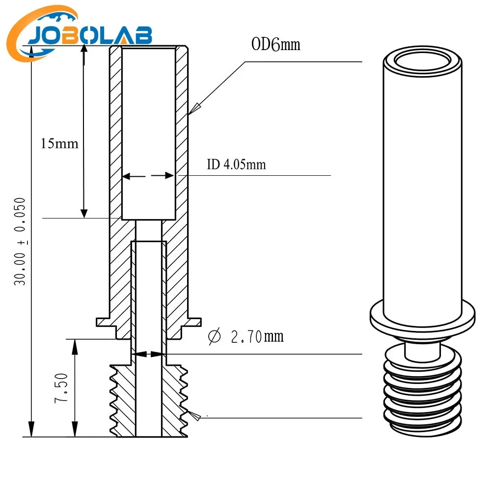 CR6 SE Upgrade Bimetal Heatbreak Copper Titanium TC4 Throat for  Ender 3 V2 Neo /CR-6 SE/Max/CR-5 PRO CR10 Smart 3D Printer