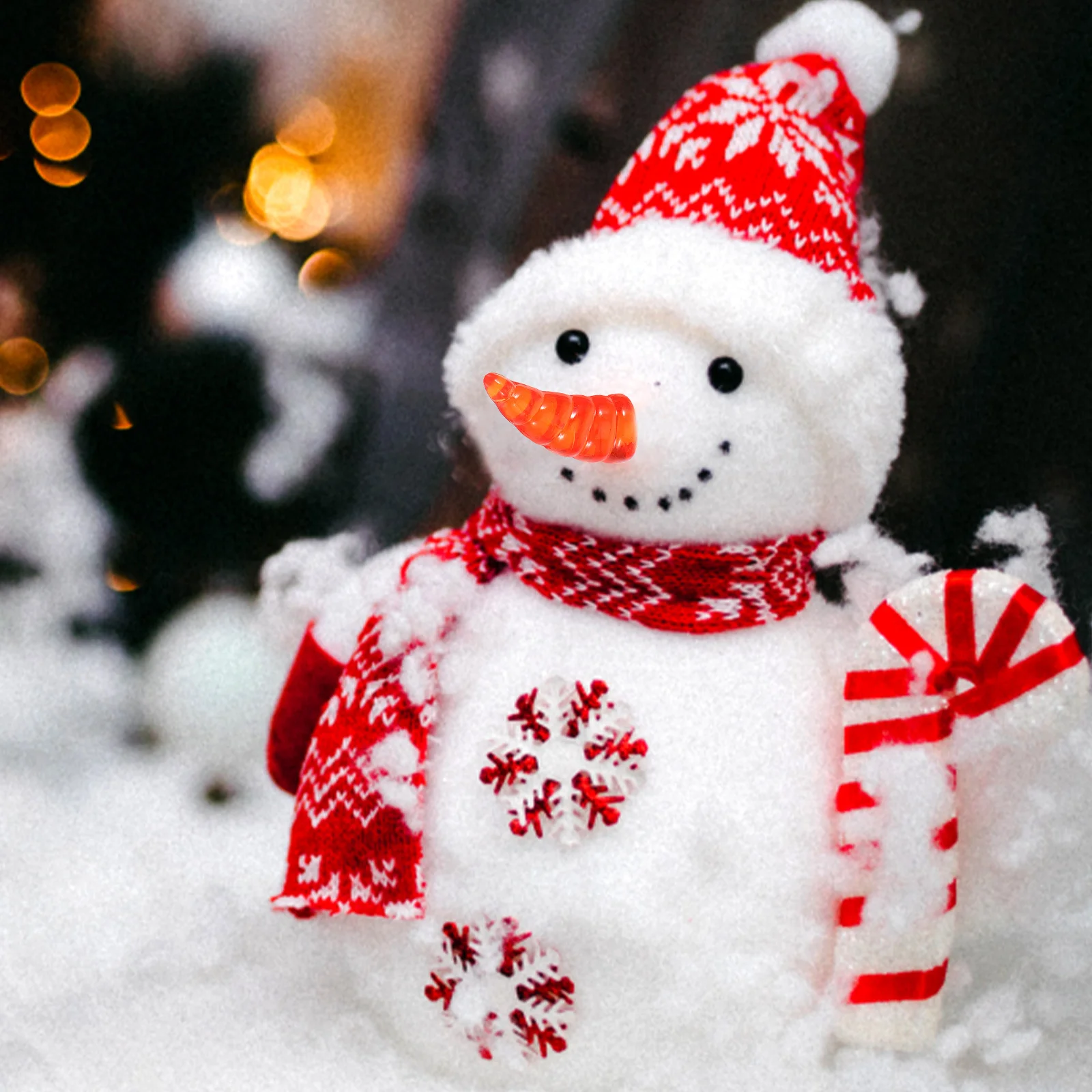 200Pcs Snowman for Christmas Decoration Plastic DIY Snowman Making Material Craft Supplies Xmas Decor Winter Festival