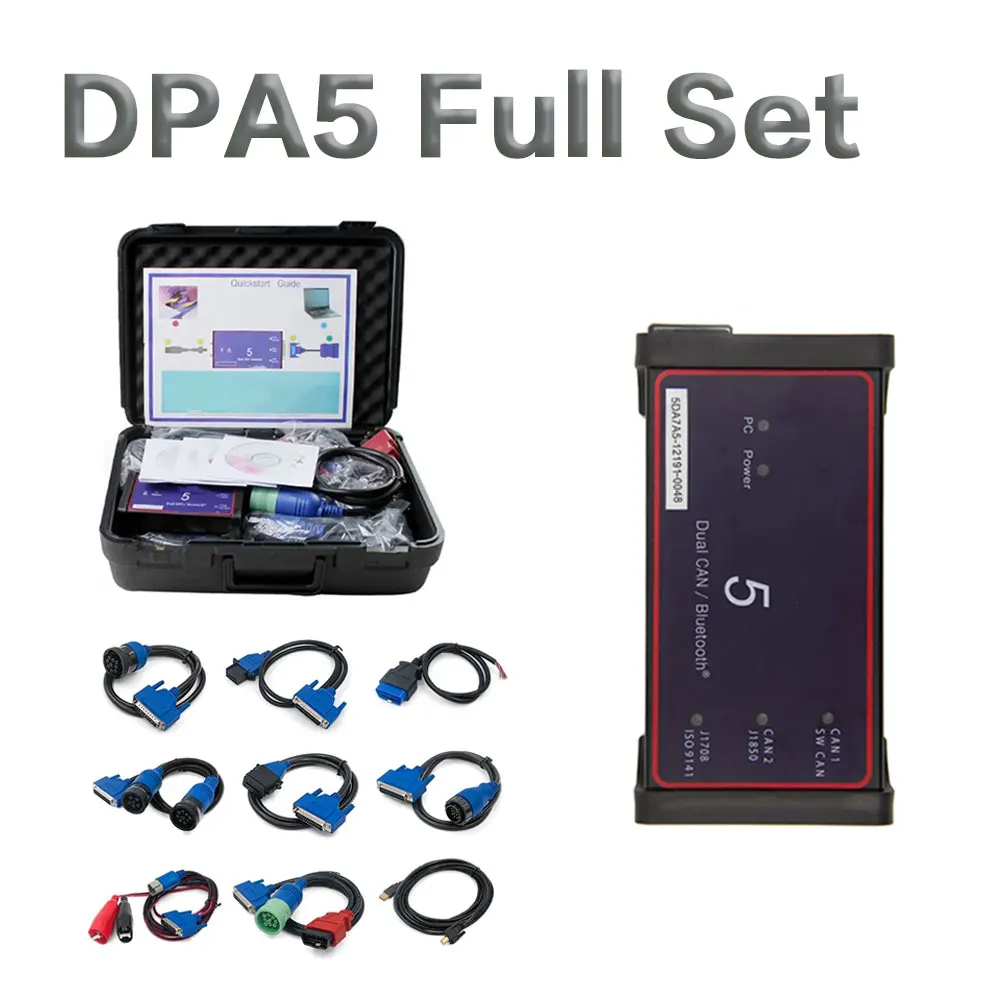 

DPA5 Heavy Duty Truck Scanner – Bluetooth & USB Vehicle Diagnostic Tool, Works with Multiple Brands & Languages