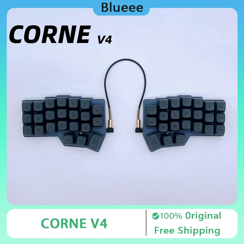 Corne V4 Split Keyboard Wired Single-mode RGB Hot Swap Ergonomics Upport Vial QMK Keyboard Customized PC Office Accessories