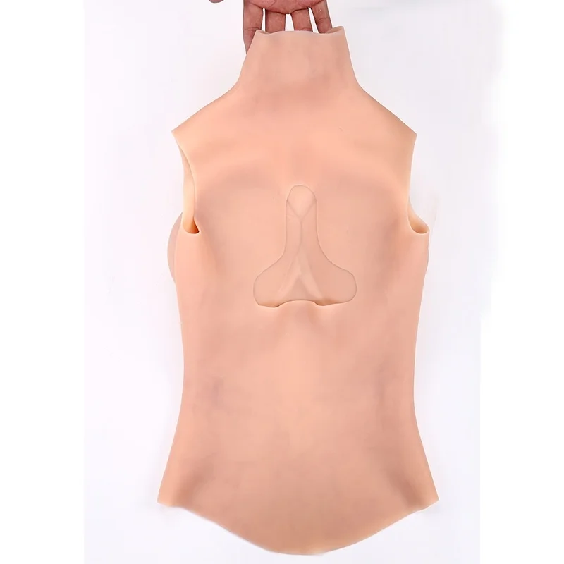 E Cup Half Body Silicone Breast Form Breast Fake Breast for Crossdresser Breastplate for Cosplay Transgender Drag Queen