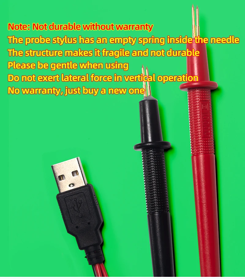 Vier draht yr1035 verwenden Batterie Innen widerstand verbessert Tester Sonden stift gestrafft Tests onde Pin Kelvin Clip – Detail 4