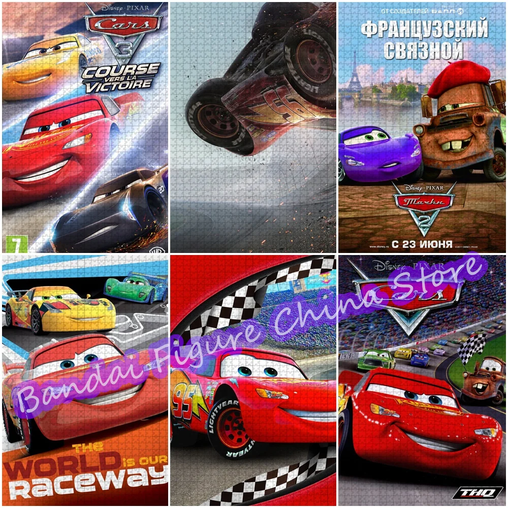 

Disney Movies Cars Jigsaw Puzzles Lightning Mcqueen Dr Hudson Sally Die Cartoon Figure Print Education Toys Puzzles Kids Gifts