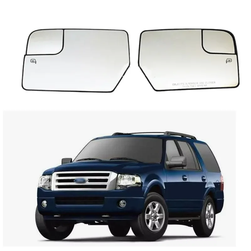 For 12-17 Ford Expedition reversing lenses, heated rearview mirror reflective lenses