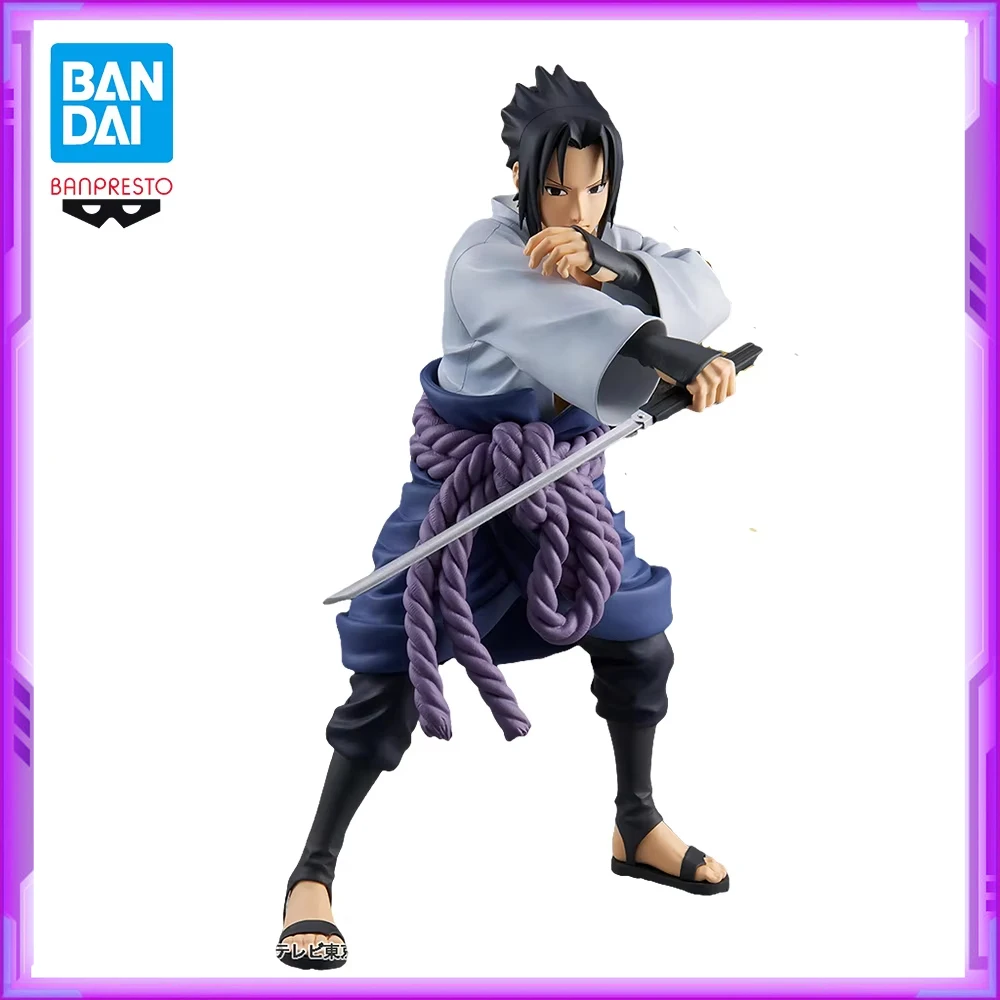 Original BANDAI BANPRESTO Grandista NARUTO Uchiha Sasuke PVC figuras de Anime modelo de figura de acción juguetes regalos de navidad