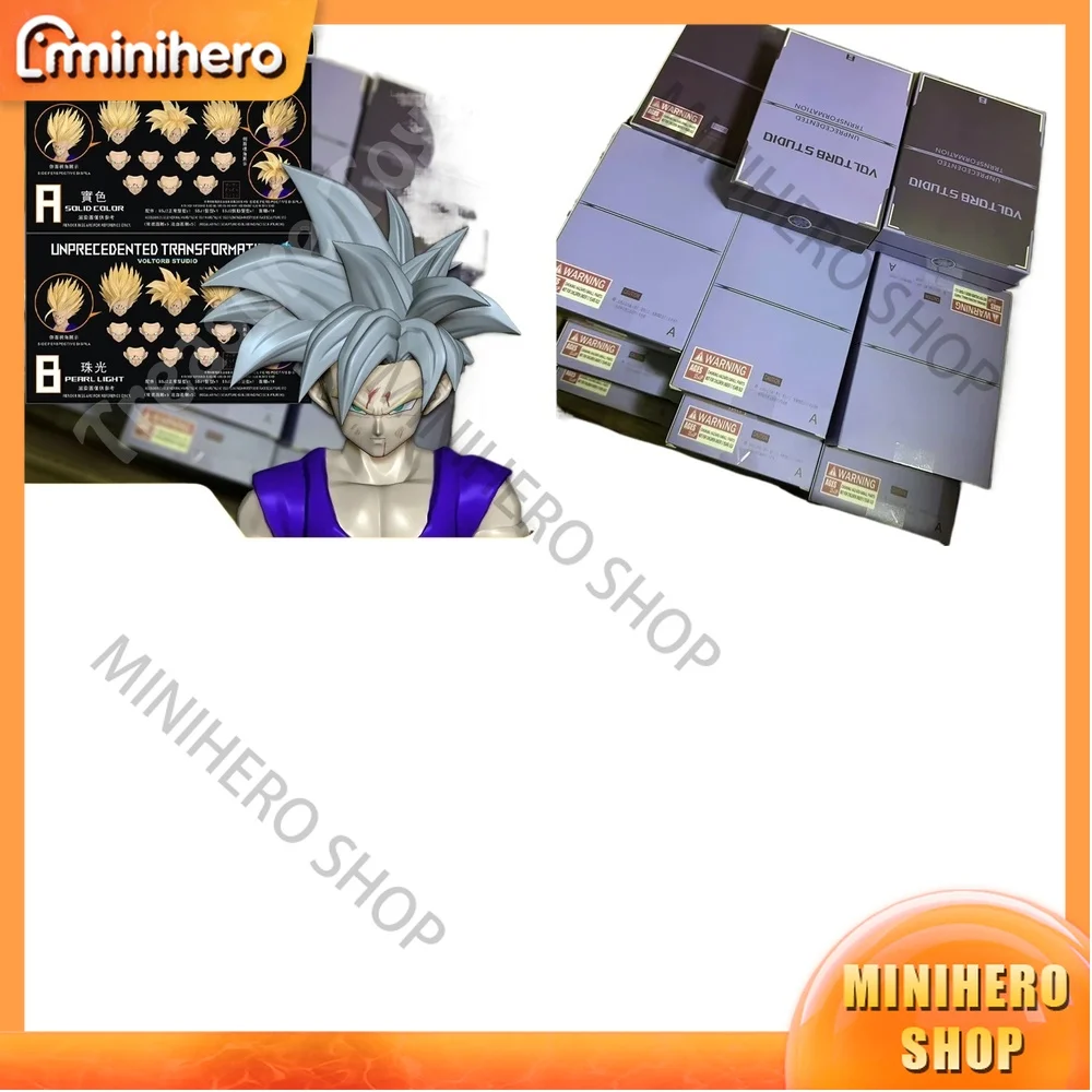 En Stock: Figura de Acción Coleccionable Articulada de Son Gohan Super Saiyan 2 de Dragon Ball Super, con Cabeza Dañada en la Batalla, de Voltorb Studio