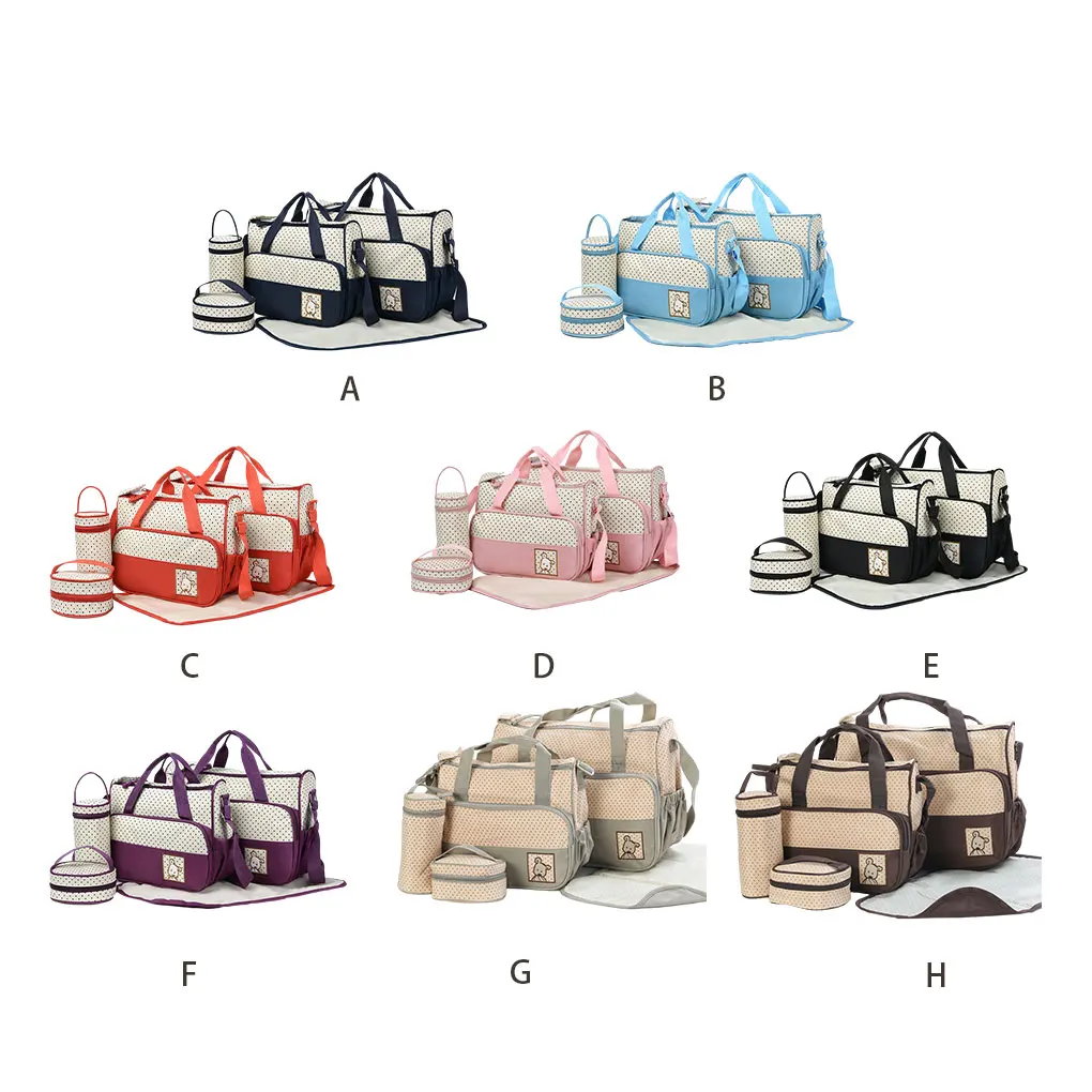 Saco de fraldas elegante durável conveniente fácil de limpar prático carrinho de maternidade conjuntos de saco de fraldas preto