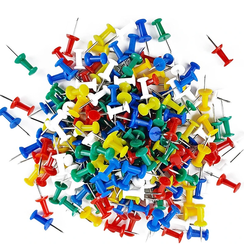 50pcs/box Mini Colored Pushpin Wall Photo Message Drawing Pin Thumbtacks Map Marking Thumb Tack For Home Office Supplies Tools