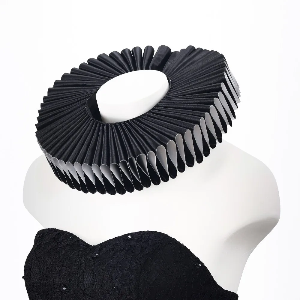 Detachable Circus Clowns Ruff Collar Vintage Retro Neck Ruffled Collar Cosplay Victorian Costume Renaissance False Collar