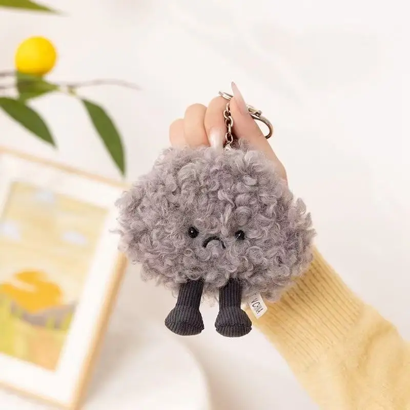 Miniso's neuester kleiner Wolken-Rucksack-Anhänger, Schlüsselanhänger-Puppe, gefülltes Plüschtier, niedliches Cartoon-Anime-Geschenk für Freunde, lustige Puppe