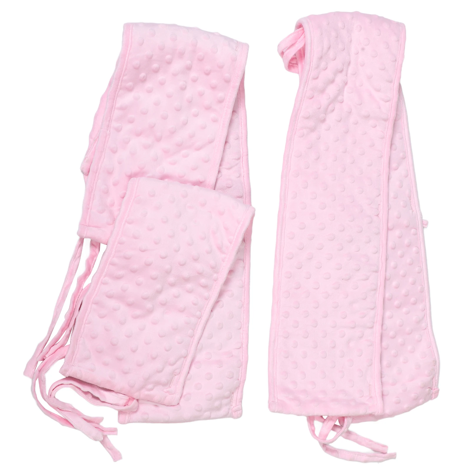 

1 Set Cotton Crib Rail Covers Soft Anti-Collision Baby Bed Guard Teething Protector