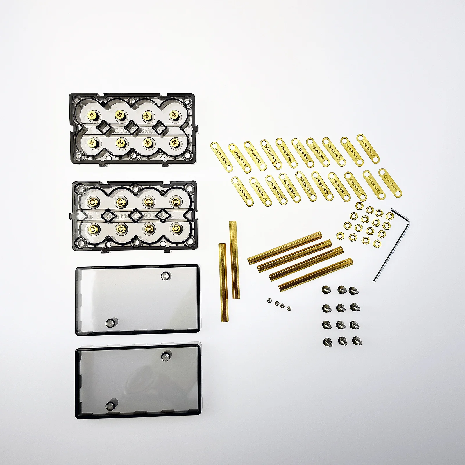 2S4P 1S8P 4S2P Transparent Spliceable 21700/18650 Battery Box Spot Welding Free DIY Energy Storage Bracket
