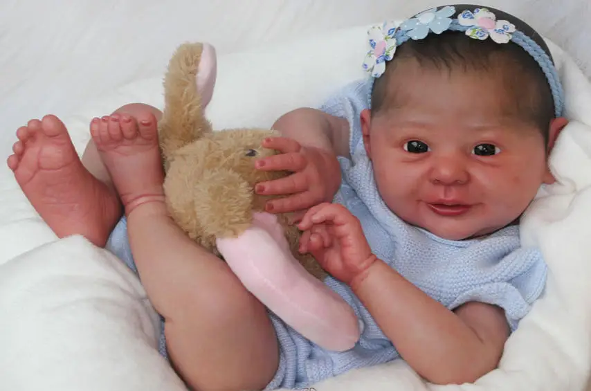 

Набор для самостоятельной сборки куклы NPK 20 дюймов Reborn Ava Joy, неокрашенный, с мягким на ощупь тканевым телом, реалистичный.