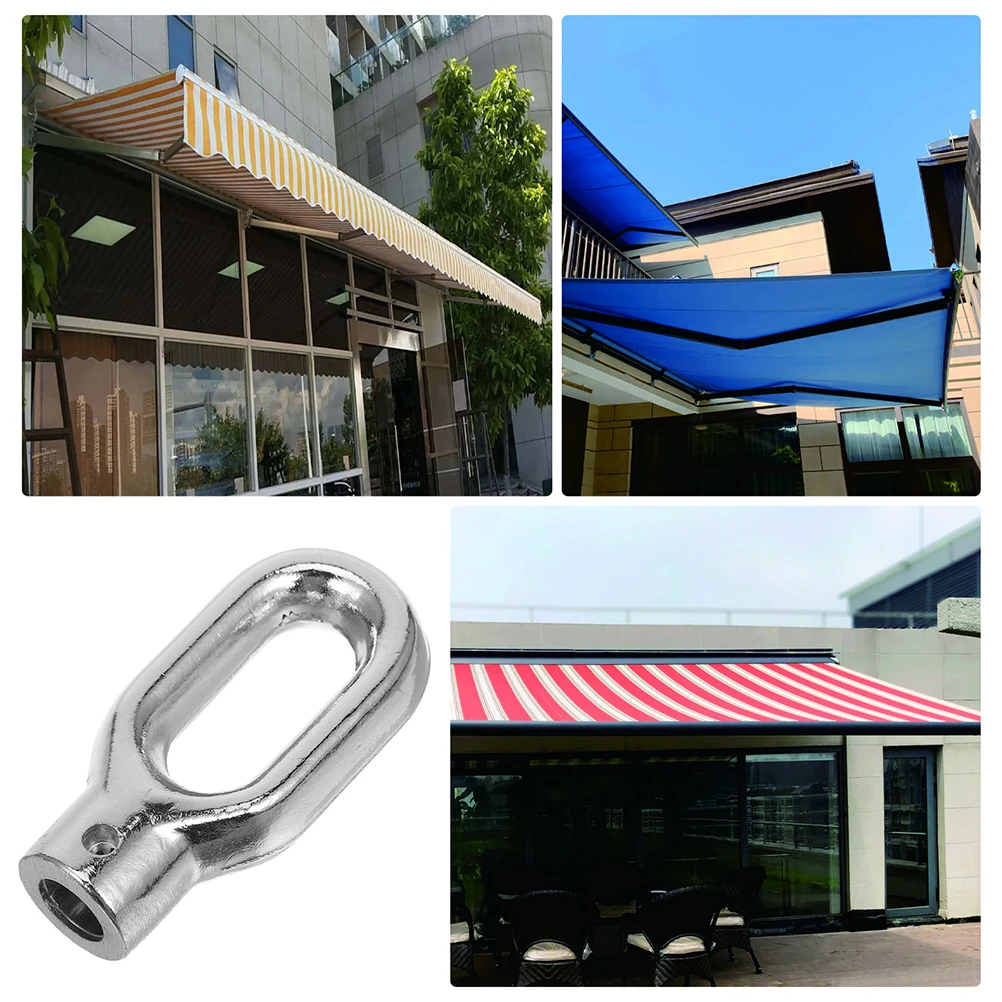 Picture 3: Universal Awning Ring Hook Aluminum Alloy Retractable Outdoor Carport Shade Parts Accessories Replacement Crank Support