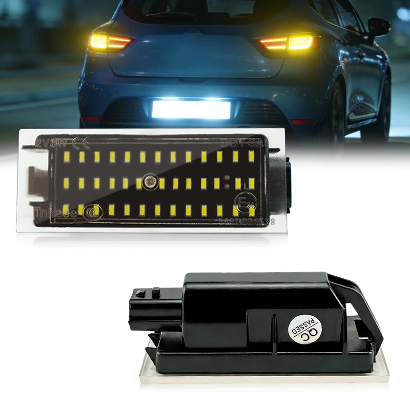2 Stücke Für Renault Clio 3 2005-2014 Clio 4 2012-2019 Clio Grand Tour 2013-2019 Canbus Kein Fehler Auto Led Anzahl Kennzeichenbeleuchtung