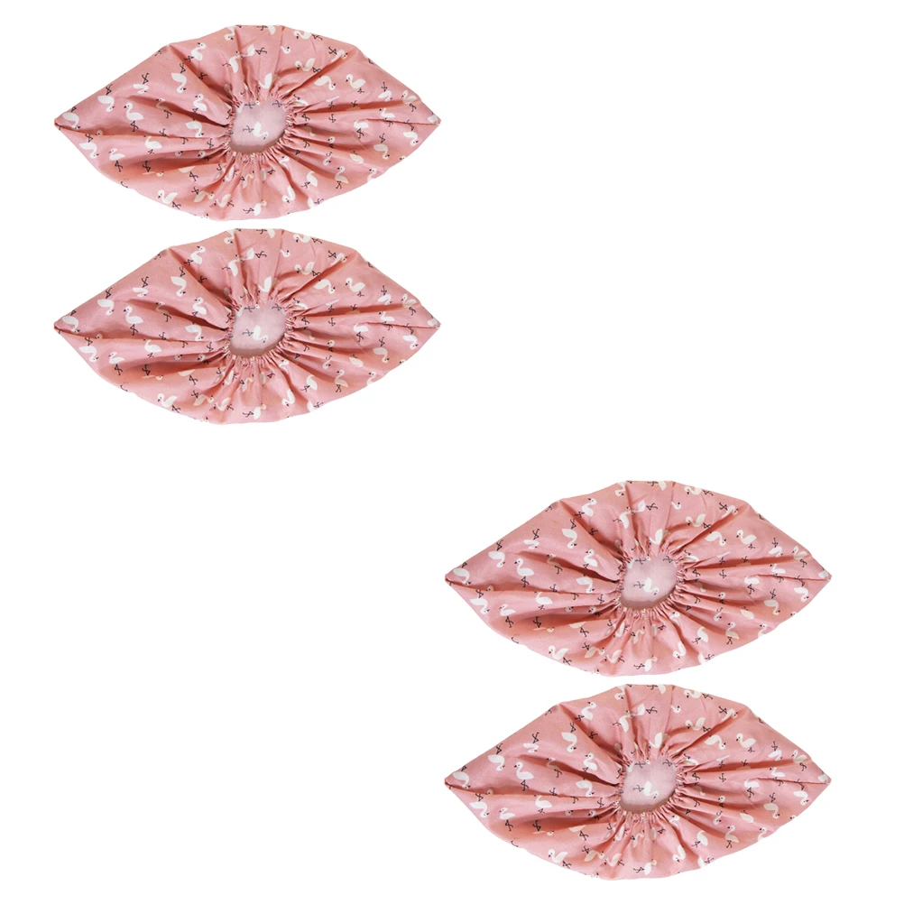 2 Pairs Antislip Shoes Cover Breathable Washable Dustproof Protector Linen Elastic Women Cycling Shoe Covers