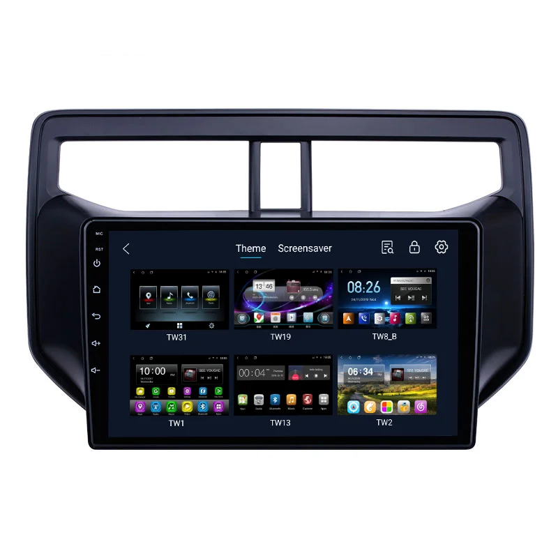 راديو السيارة شاشة تعمل باللمس أندرويد 13 نظام نظام نظام تحديد المواقع سيارة فيديو مشغل ديفيدي الوسائط المتعددة ستيريو DSP لتويوتا راش 2010-2019
