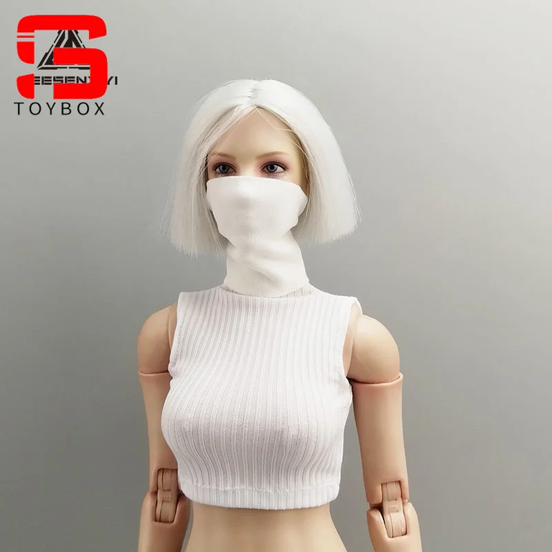 Masque de protection faciale, plusieurs couleurs, écharpe, vêtements, accessoire, modèle adapté au corps de figurine de soldat féminin de 12 pouces, échelle 1/6