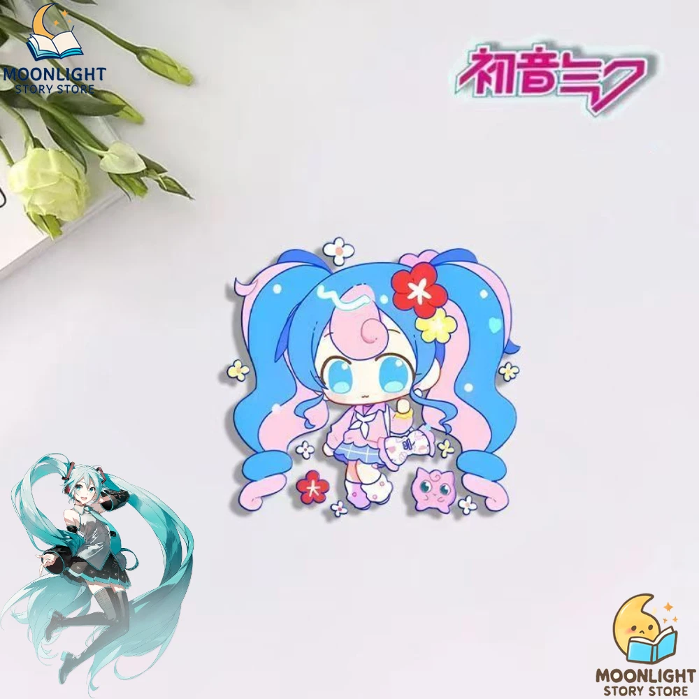 เข็มกลัดลายฮัตสึเนะ มิคุ ของสะสมอนิเมะ นักร้องเสมือนจริง สำหรับติดเสื้อ กระเป๋าเรียน กล่องดินสอ ของขวัญสำหรับนักเรียน ของที่ระลึกสำหรับแฟนคลับ