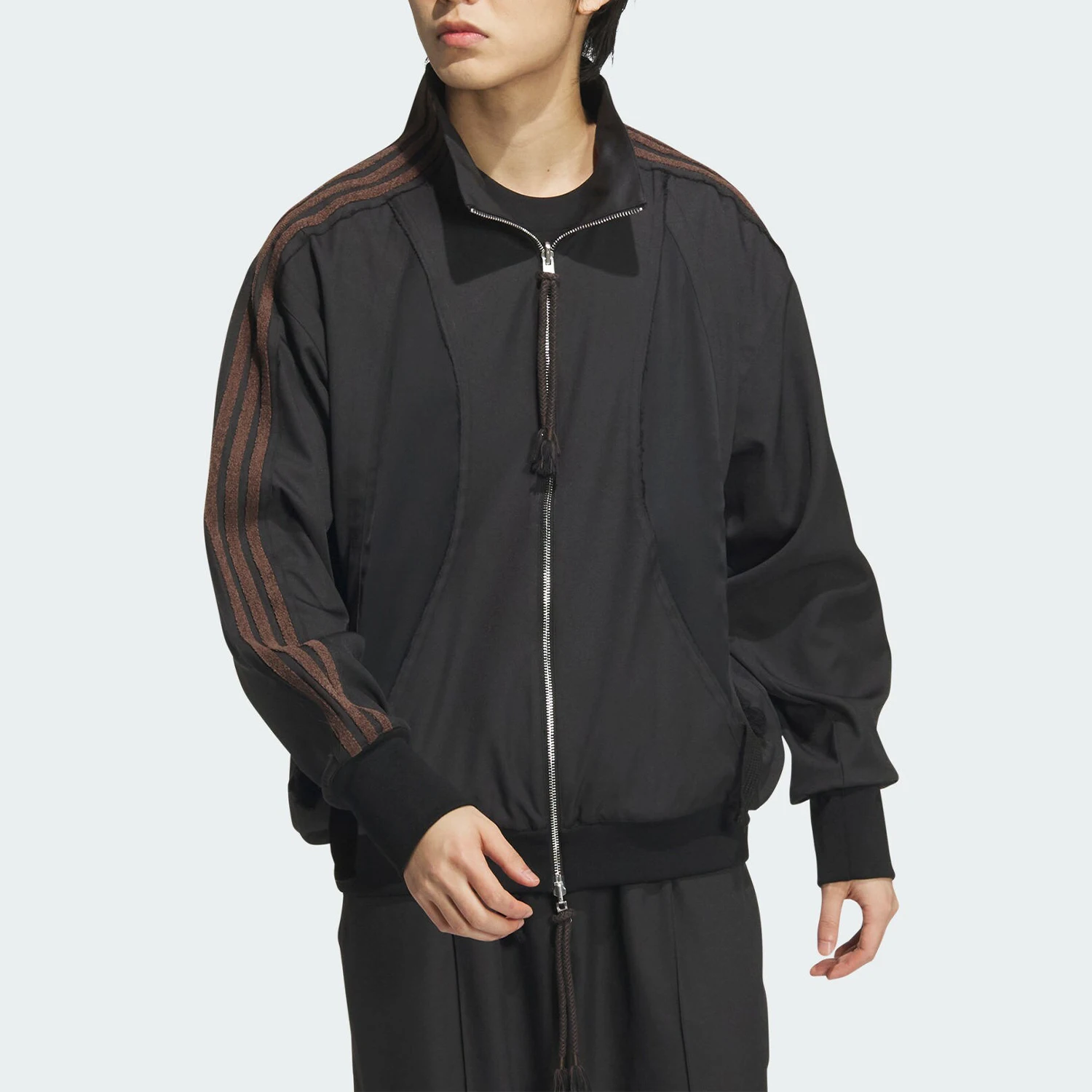 Adidas Authentic Three Leaves Men's Women's Sports Loose Stand Collar Casual Jacket JI9645