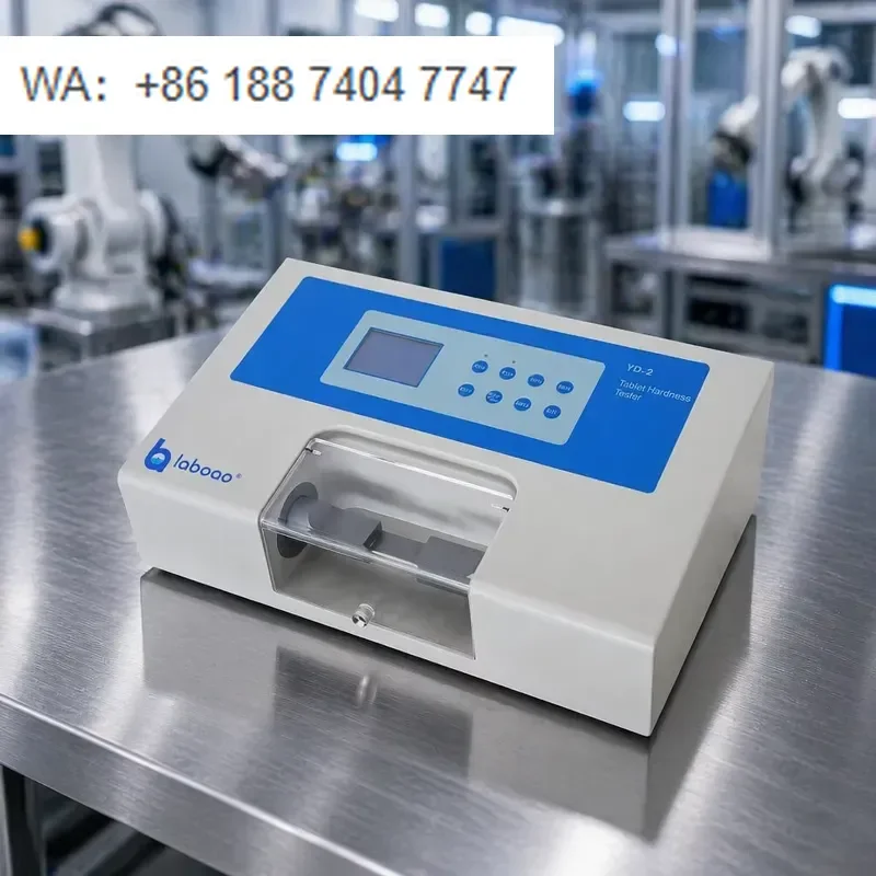 For YD-2 Automatic Tablet Hardness Tester Built-in Printer 0.1N High Precision 1 Year for Food Feed Detergent Pellet Testing