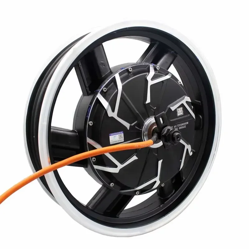 17 Inch 2000W High Speed Brushless Hub Motor For Electric Motorcycle Permanent Magnet Wheel Drive Customizable Power Kit
