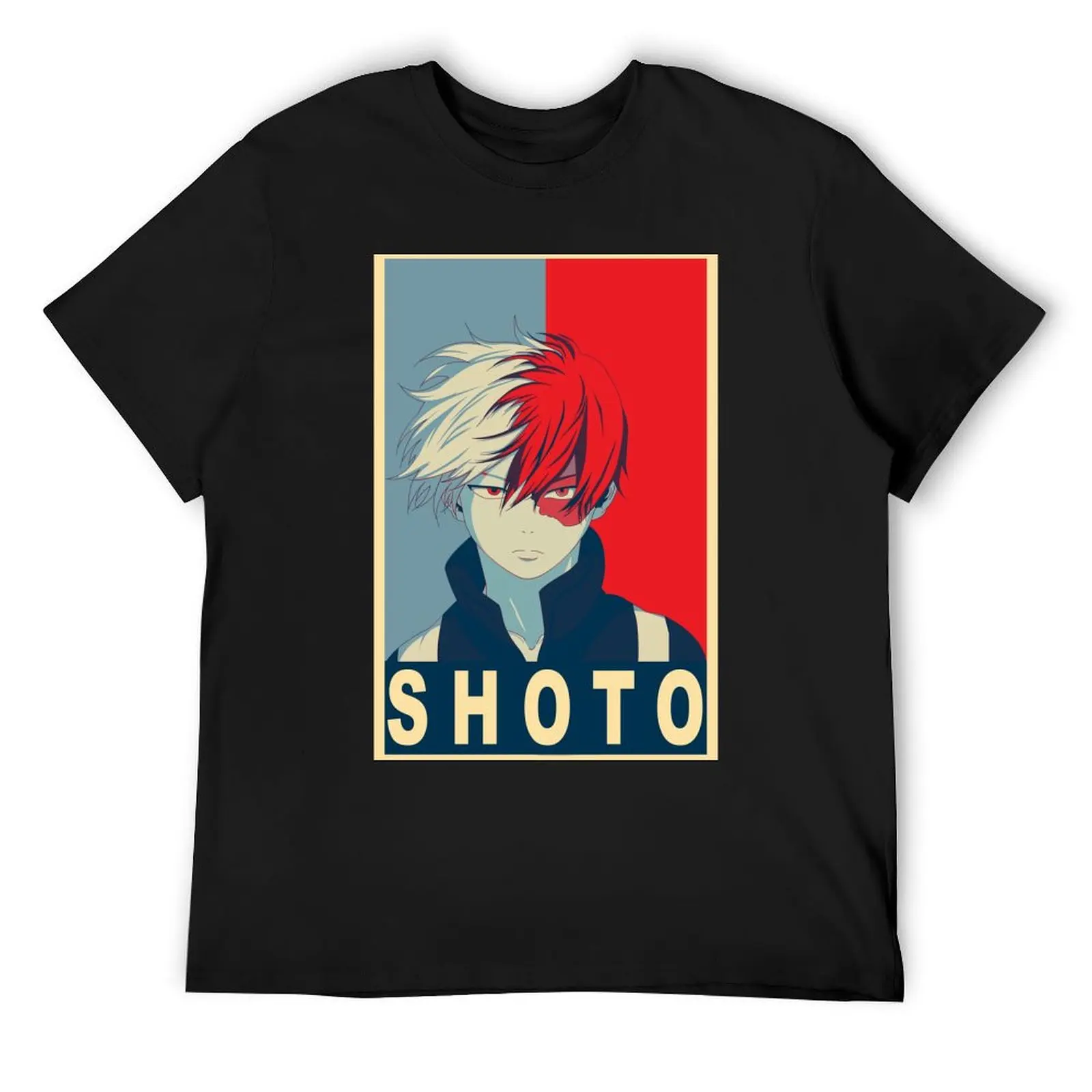 

Shoto todoroki Poster T-Shirt tshirts personalised anime shirt funny costumes summer tops cotton t shirt men
